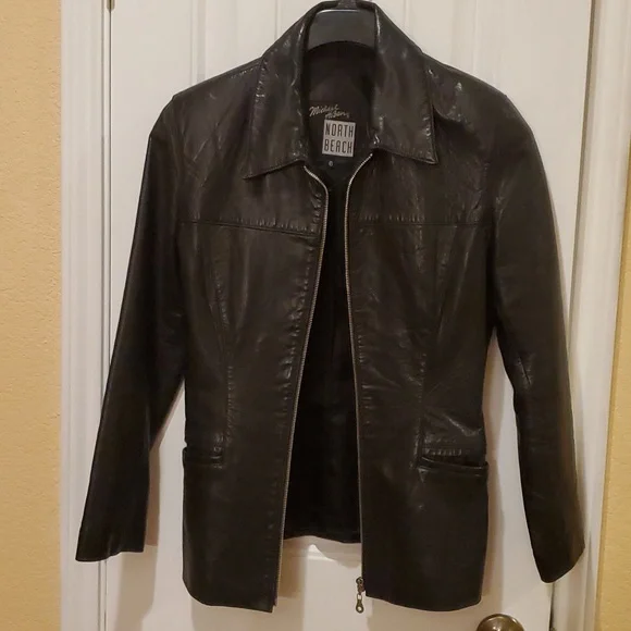 Michael Hoban Leather Jacket Size 6
